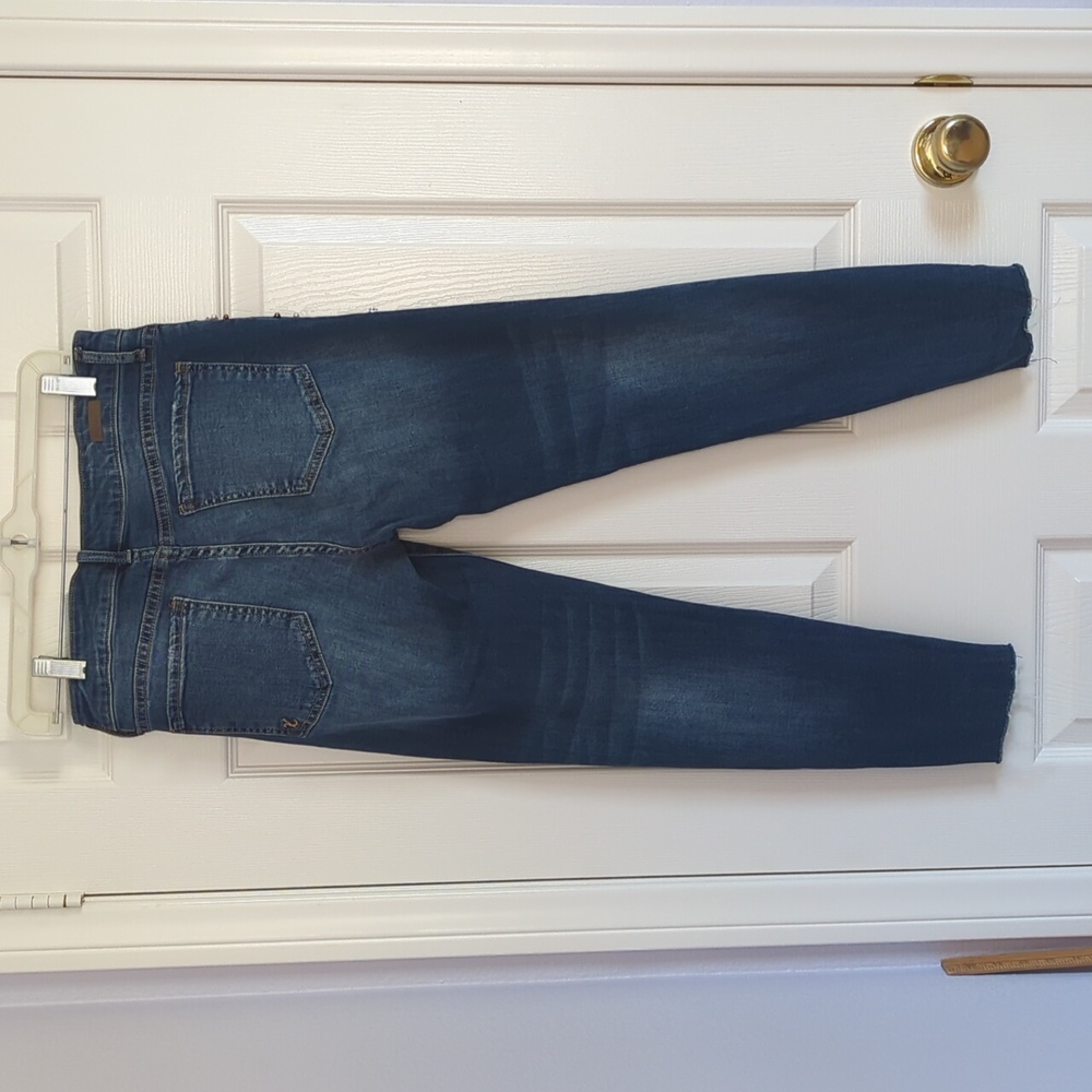 Kut From The Kloth Catherine Ankle Straight Leg Denim Jeans w/Gems Sz 6 - Picture 7 of 12